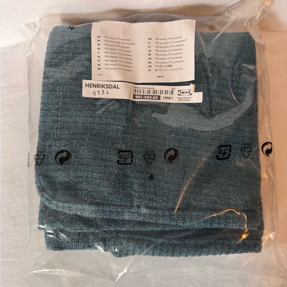 IKEA HENRIKSDAL Chair Cover in Teal x 2
